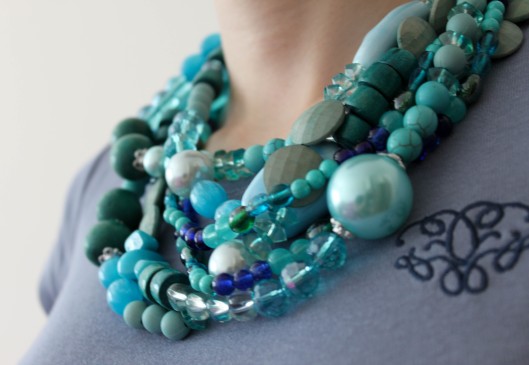 bizuteria handmade, bizuteria recznie robiona, blue beads, handmade jewellery, niebieskie korale, robienie bizuterii, sama zrobilam  